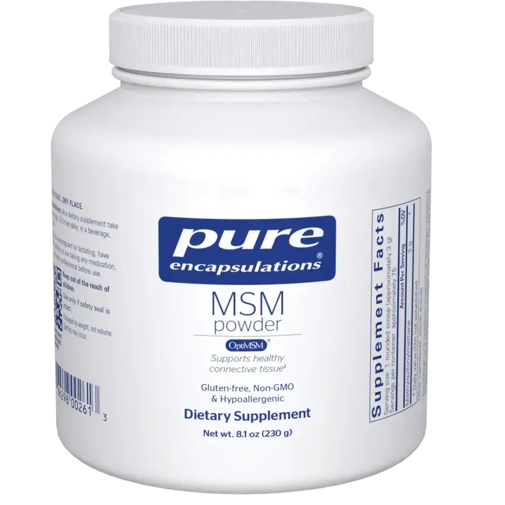 Front bottle — MSM Powder by Pure Encapsulations