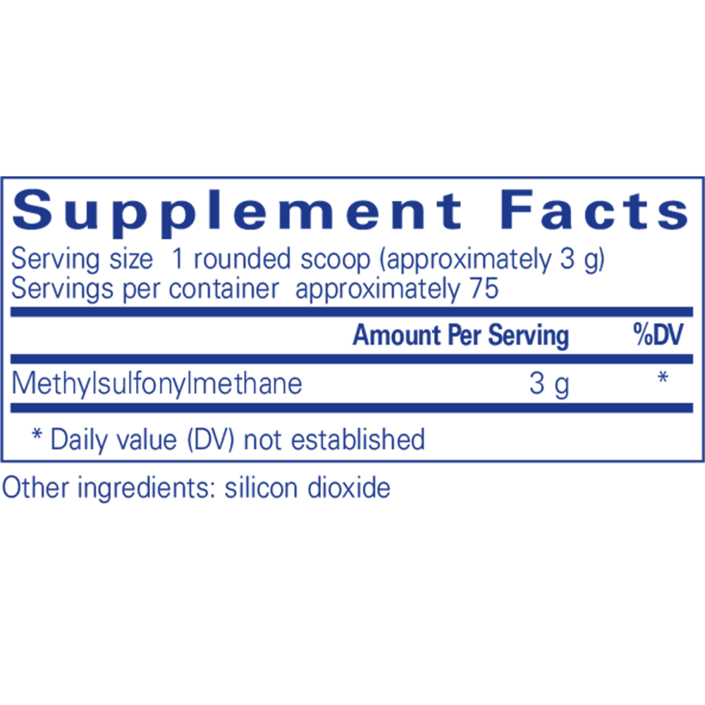 Product image for MSM Powder.