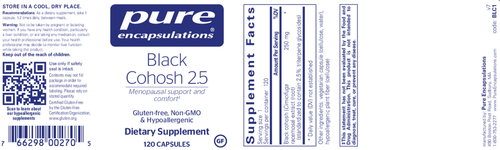 Product image for Black Cohosh 2.5.