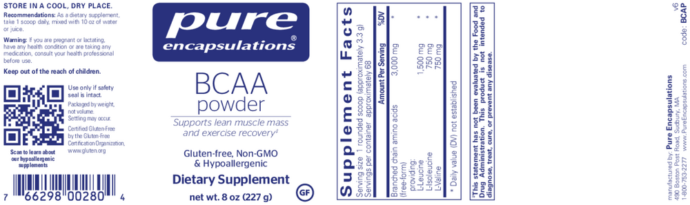 Product image for BCAA Powder.