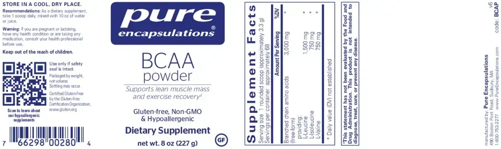 Product image for BCAA Powder.