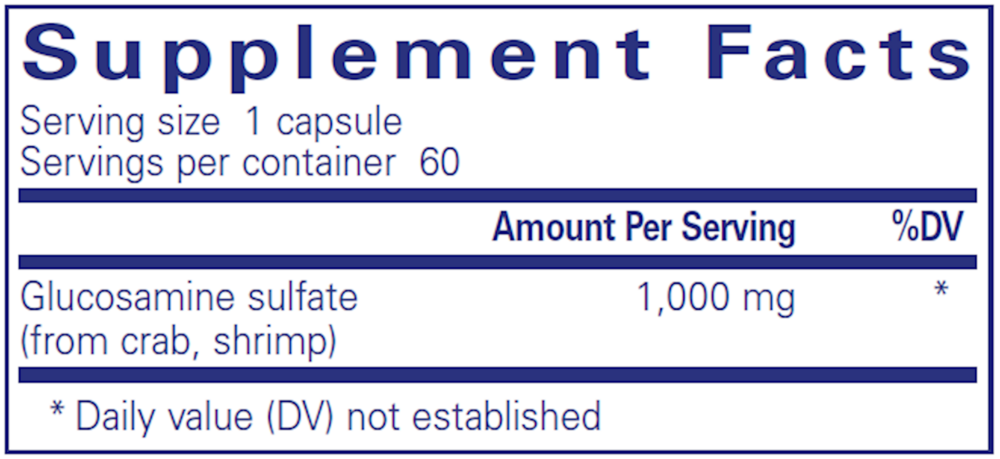 Product image for Glucosamine Sulfate 1,000mg.