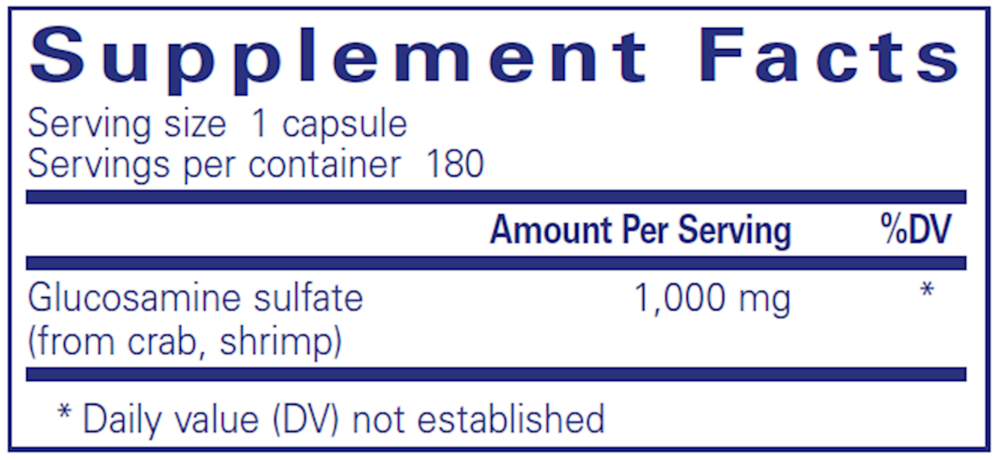 Product image for Glucosamine Sulfate 1,000mg.