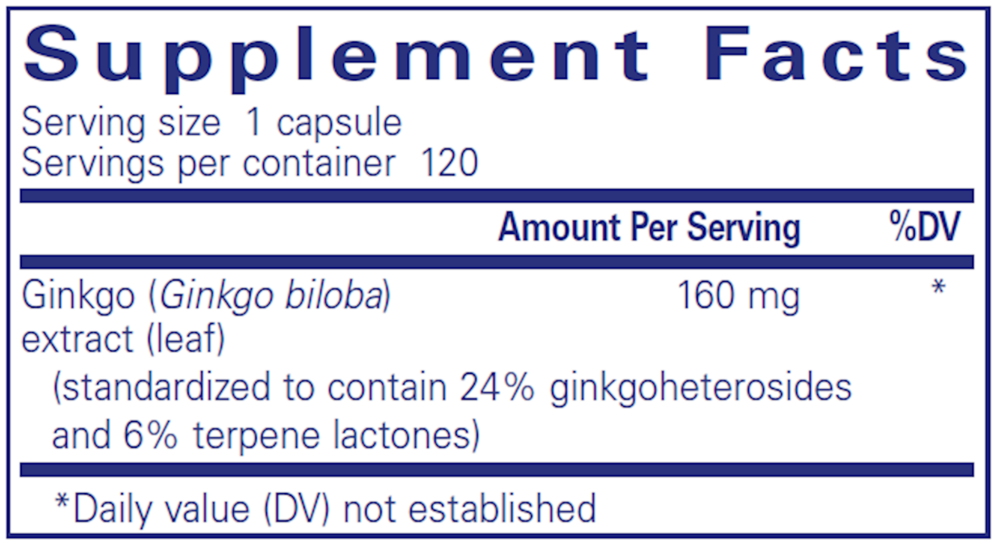 Product image for Ginkgo 50 160mg.