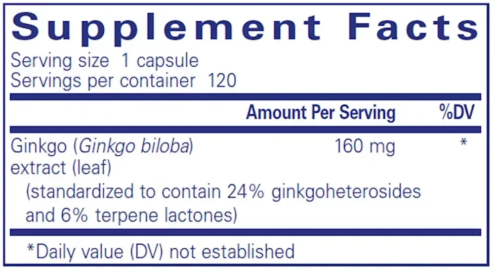 Product image for Ginkgo 50 160mg.