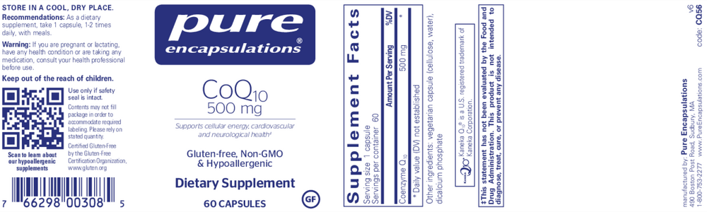 Product image for CoQ10 500mg.