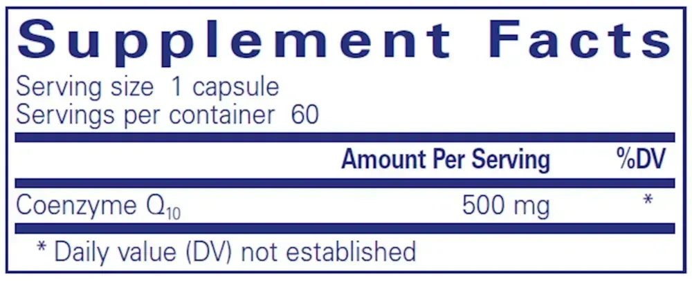 Product image for CoQ10 500mg.