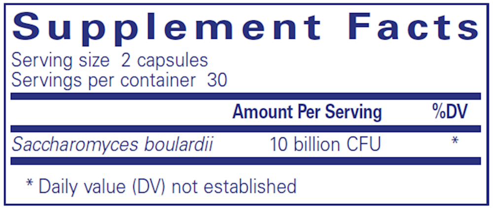 Product image for Saccharomyces Boulardii.