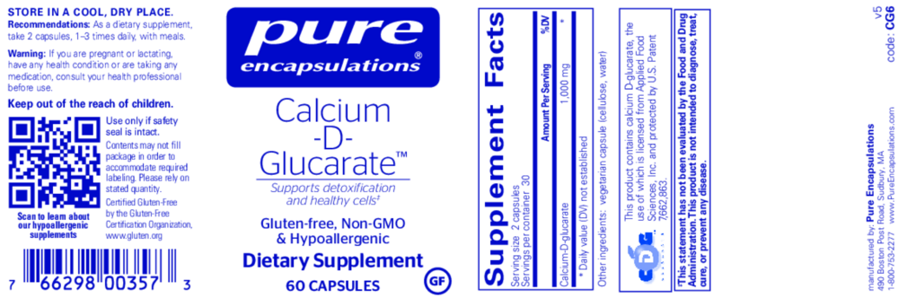 Product image for Calcium-D-Glucarate.