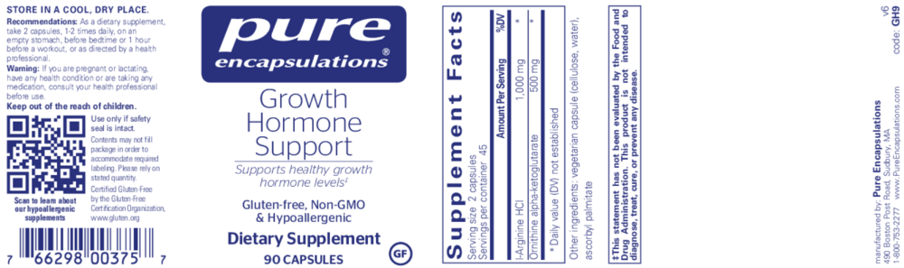 Product image for Growth Hormone Support*.