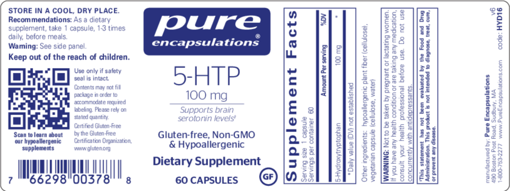 Product image for 5-HTP 100mg.