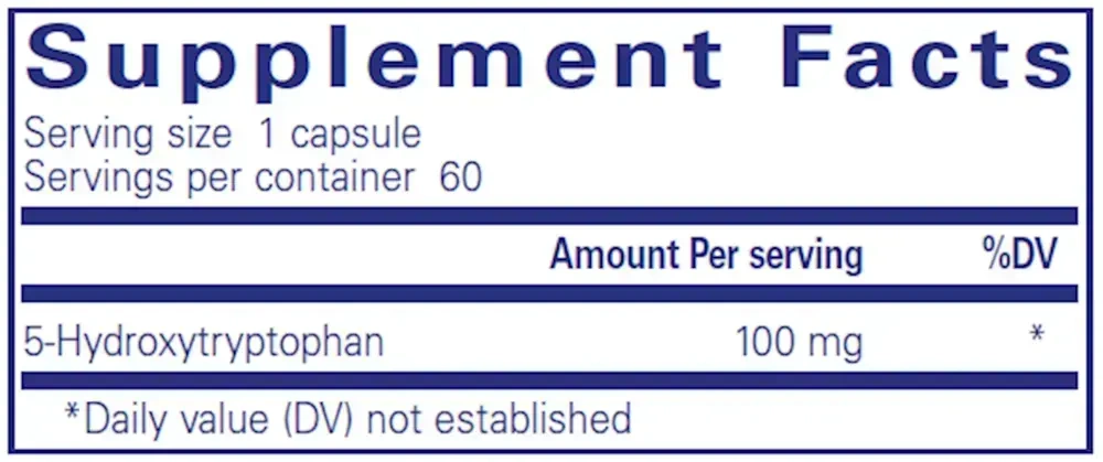 Product image for 5-HTP 100mg.