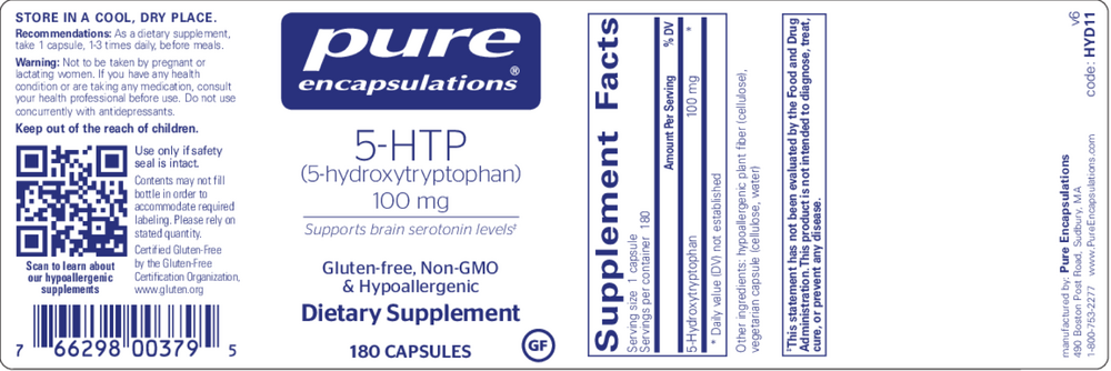 Product image for 5-HTP 100mg.