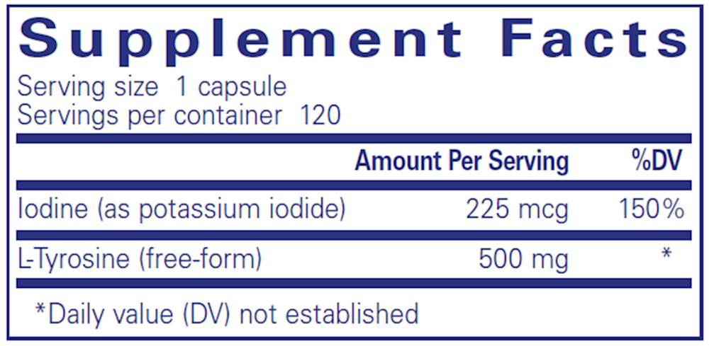 Product image for Iodine &amp; Tyrosine.