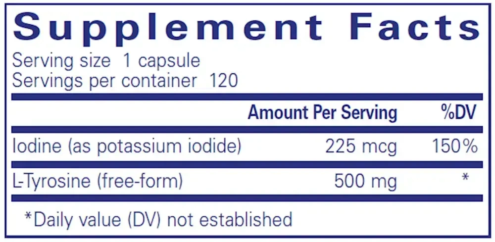 Product image for Iodine &amp; Tyrosine.