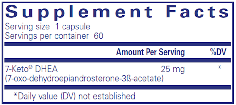 Product image for 7-Keto DHEA 25mg.