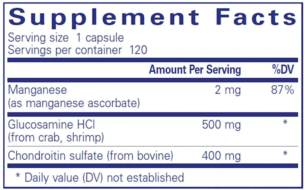 Product image for Glucosamine Chondroitin W/ Manganese.