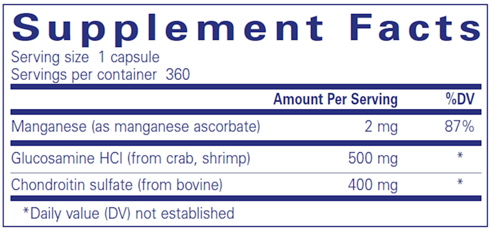 Product image for Glucosamine Chondroitin W/ Manganese.