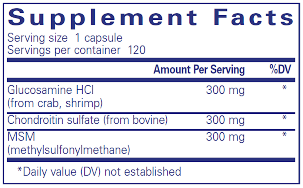 Product image for Glucosamine Chondroitin W/ MSM.
