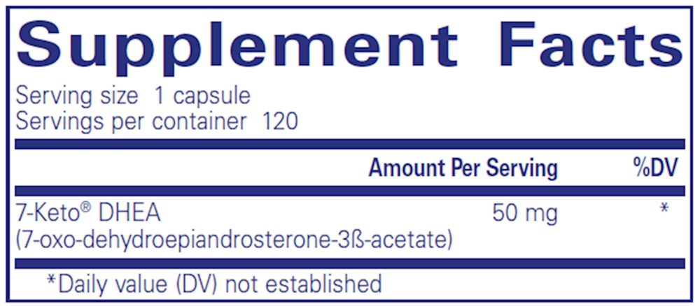 Product image for 7-Keto DHEA 50mg.