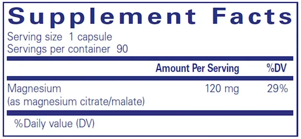 Product image for Magnesium (Citrate/Malate).