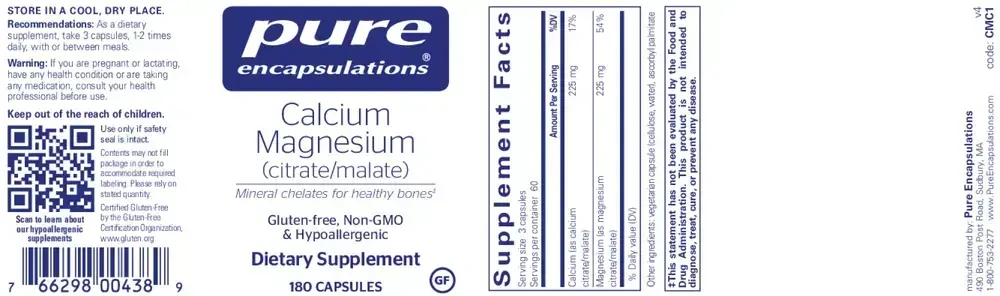 Product image for Calcium Mag (Citrate/Malate).