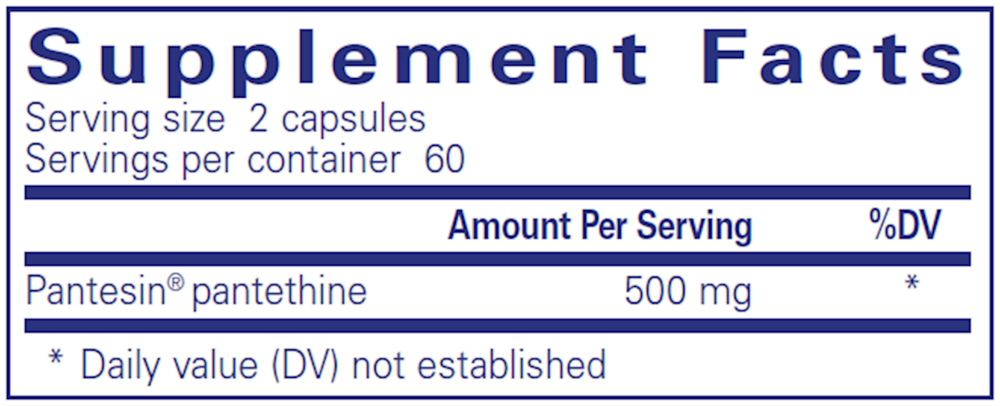 Product image for Pantethine.