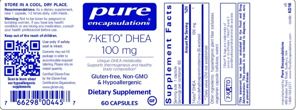 Product image for 7-Keto DHEA 100mg.