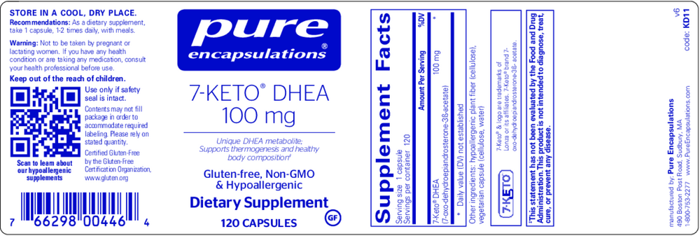 Product image for 7-Keto DHEA 100mg.