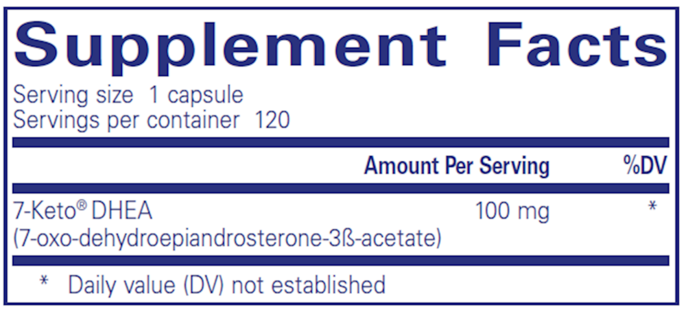 Product image for 7-Keto DHEA 100mg.