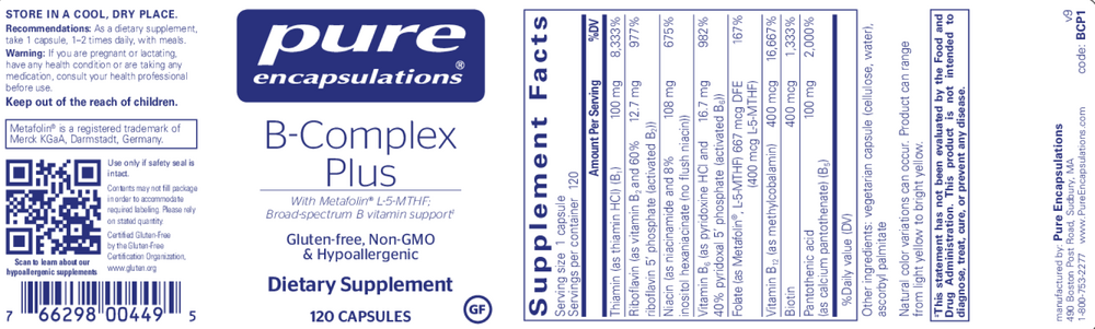 Product image for B-Complex Plus.