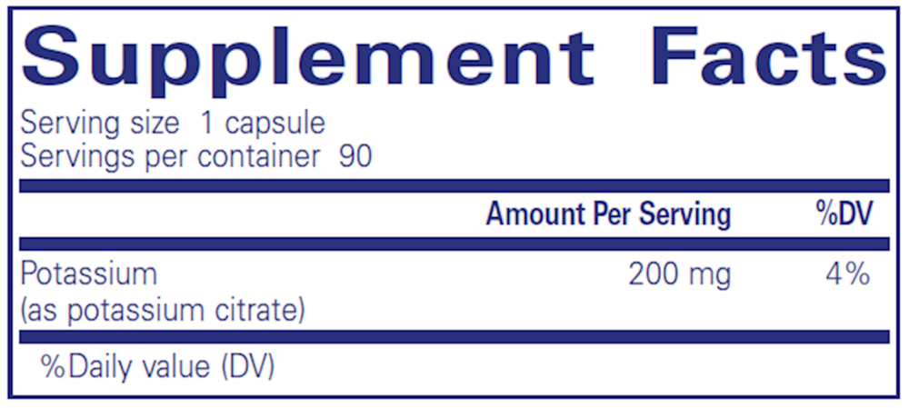 Product image for Potassium (Citrate).