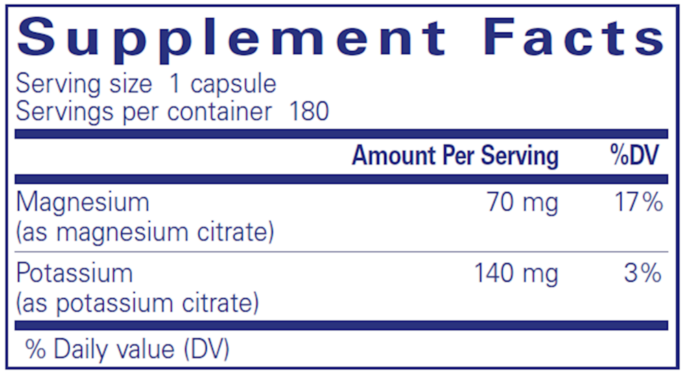 Product image for Potassium Magn (Cit).