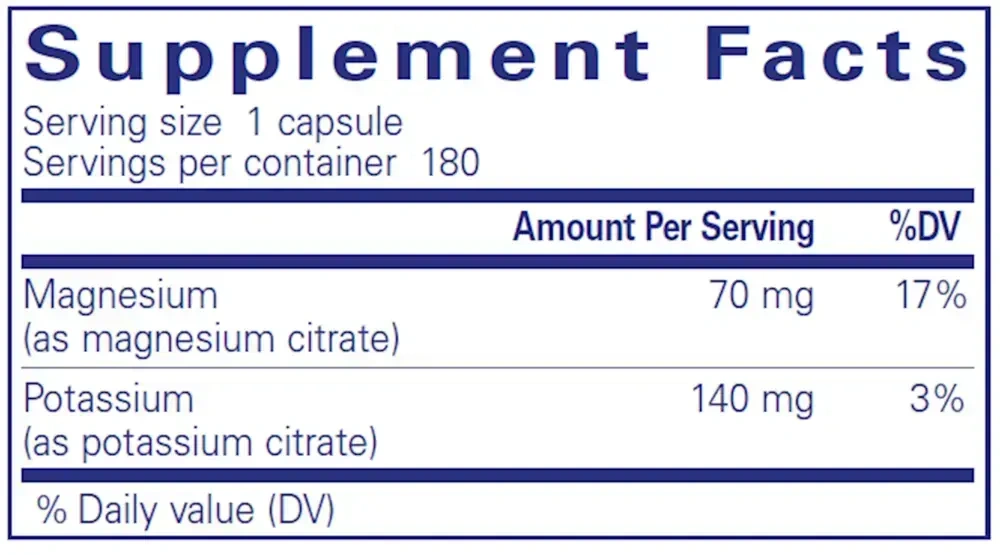 Product image for Potassium Magnesium (citrate).