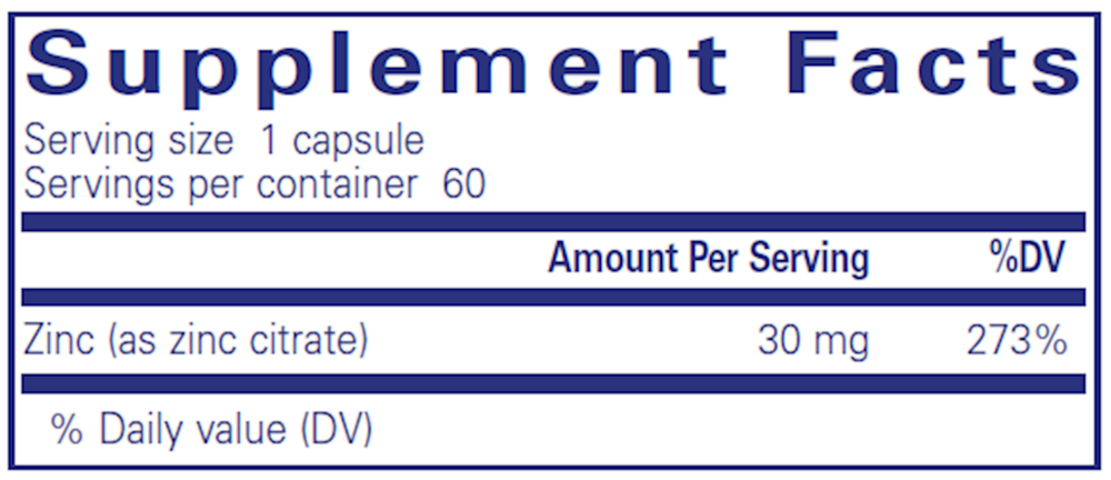 Product image for Zinc (Citrate).