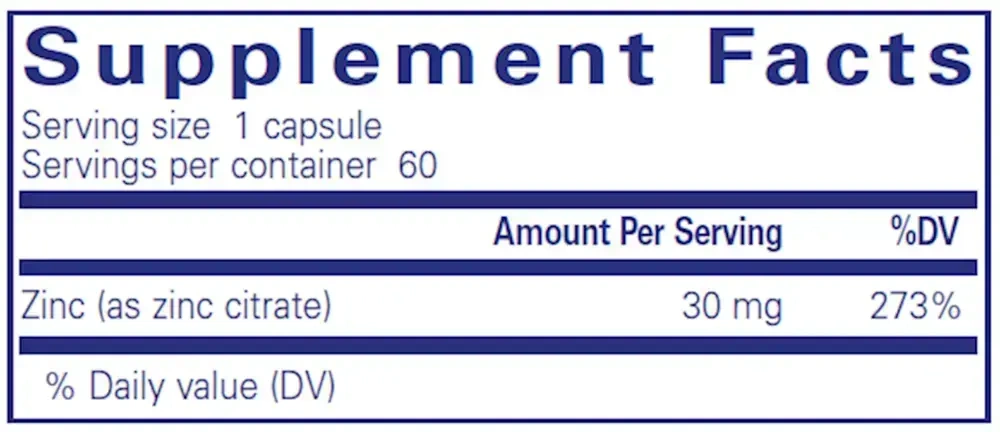Product image for Zinc (Citrate).