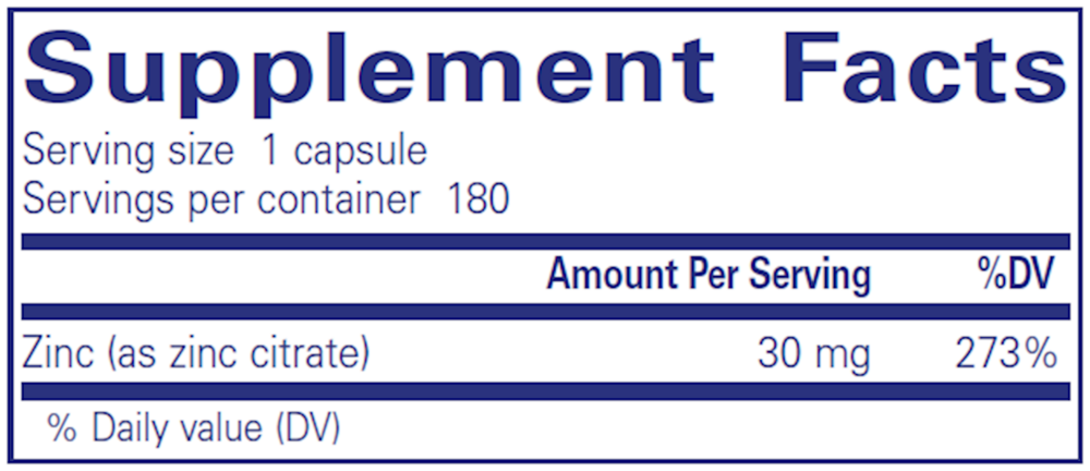 Product image for Zinc (Citrate).