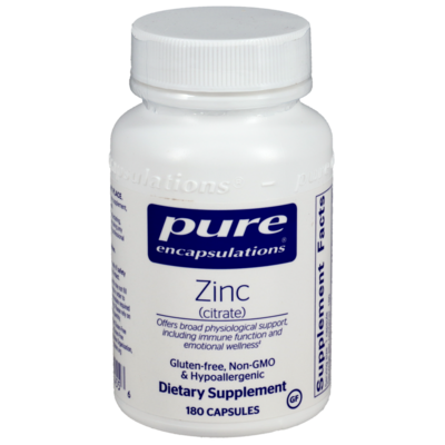 Zinc (Citrate) 180 capsules