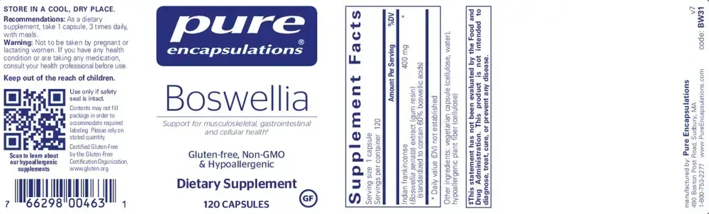 Product image for Boswellia.