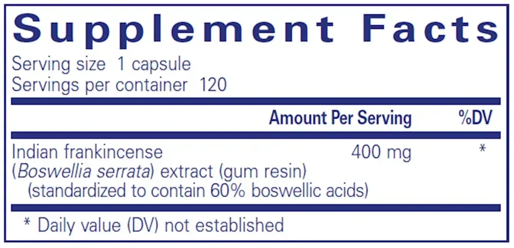 Product image for Boswellia.