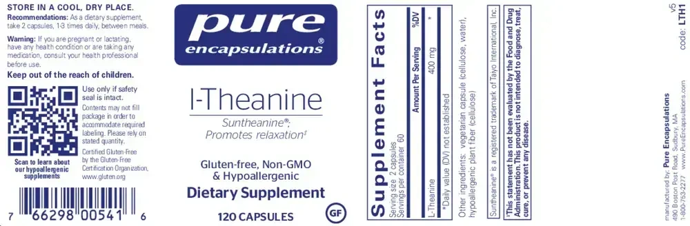 Product image for L-Theanine, 400 mg.