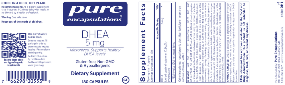 Product image for DHEA 5mg.