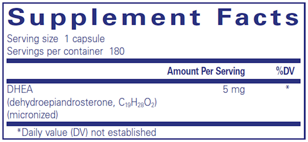 Product image for DHEA 5mg.