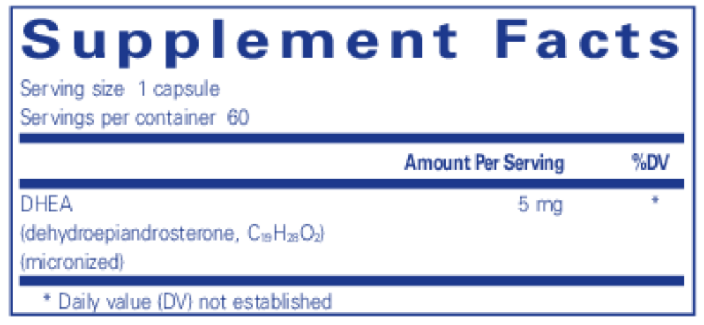 Product image for DHEA 5mg.