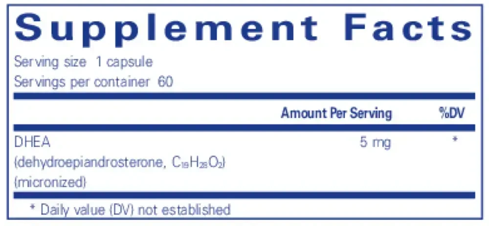 Product image for DHEA 5mg.