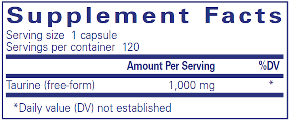 Product image for Taurine 1000mg.