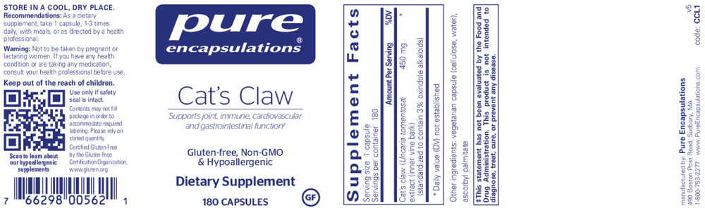 Product image for Cat's Claw.