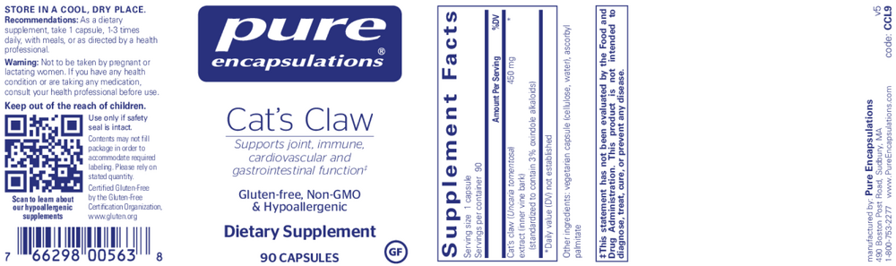Product image for Cat's Claw.
