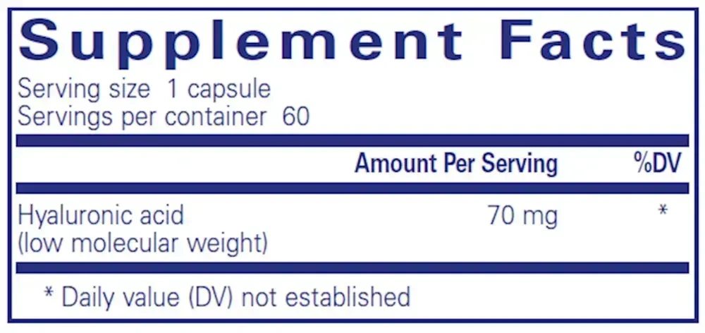 Product image for Hyaluronic Acid.