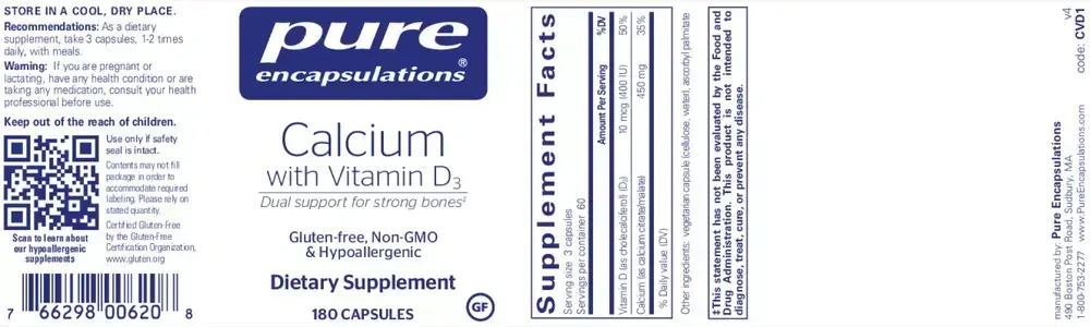 Product image for Calcium With Vitamin D3.